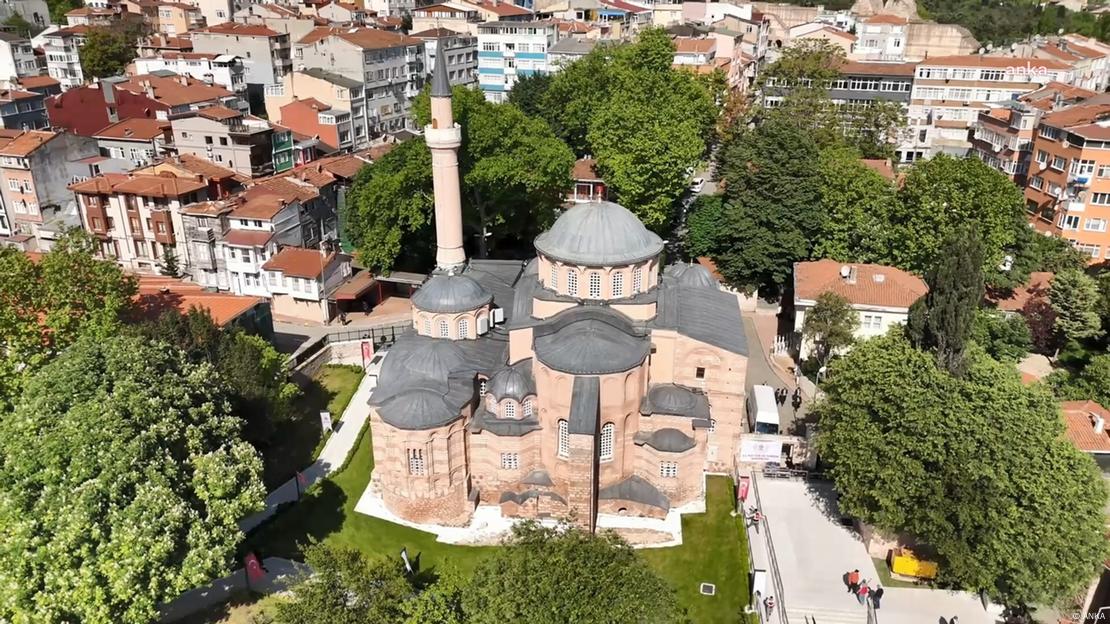 Kariye Camii'nin kuş bakışı görünüşü