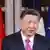 Vor der Flagge Chinas und der EU: Chinas Präsident Xi Jinping in Paris