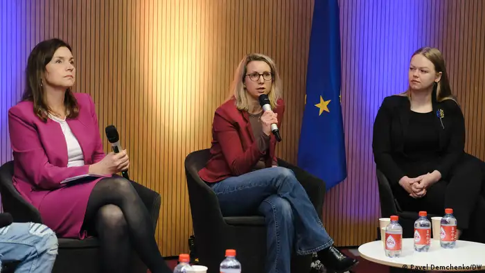 A panel discussion at the MediaFit event in Brussels