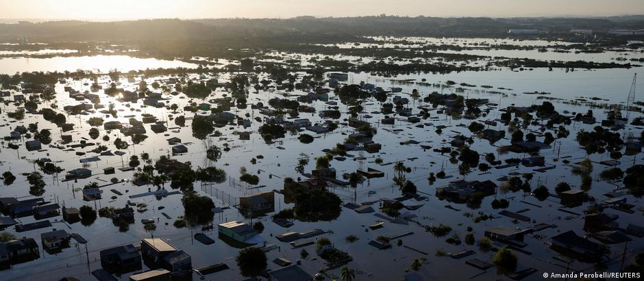 Canoas, no Rio Grande do Sul: cidade submersa após chuvas torrenciais e cheias devastadoras