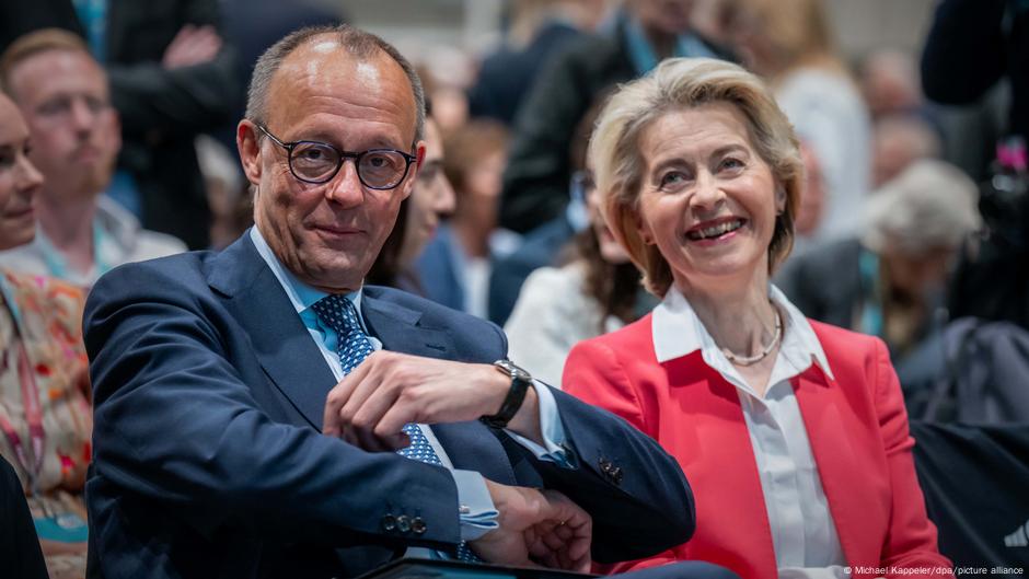 Fridrih Merc i Ursula fon der Lajen (CDU)