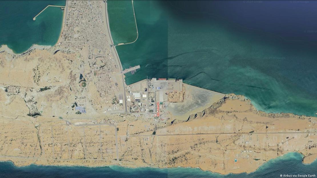 瓜达尔深水港的卫星照片（2023年4月）