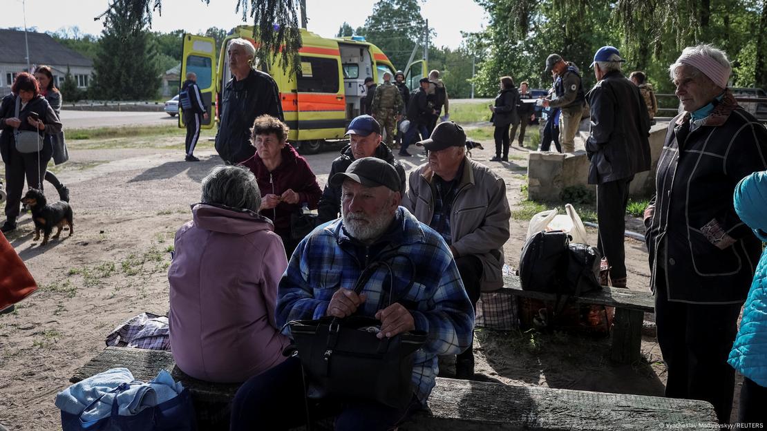 Војна во Украина евакуација Вовчанск