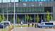 German police patrol the outside of Tesla's gigafactory following environmental protests against a planned expansion German police patrol the outside of Tesla's gigafactory following environmental protests against a planned expansion