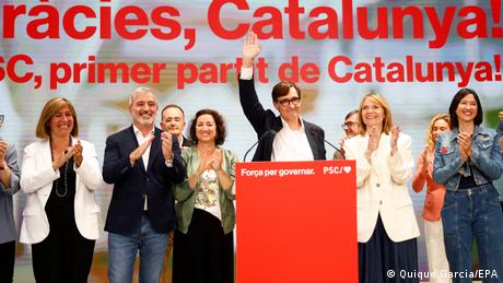 Bei den Regionalwahlen in Katalonien legten die Sozialisten mit ihrem Kandidaten Salvador Illa deutlich zu.
