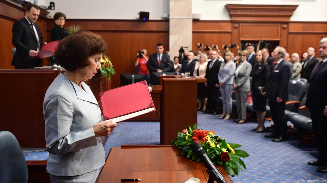 H Πρόεδρος της Βόρειας Μακεδονίας Γκορντάνα Σιλιάνοφσκα-Ντάβκοβα
