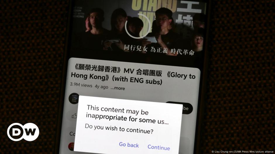 Hong Kong: YouTube complies with order to block protest song