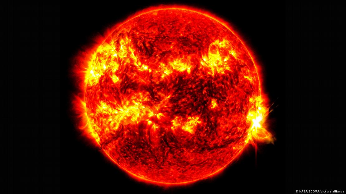 Imazh i një shpërthimi diellor fotografuar nga Observatori i NASA-s Solar Dynamics