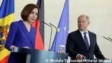 Майя Санду в Берлине. Канцлер обещает Молдове помощь на пути в ЕС 