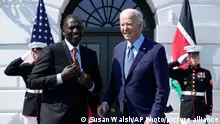 22.05.2024+++ President Joe Biden welcomes Kenya's President William Ruto to the White House in Washington, Wednesday, May 22, 2024. (AP Photo/Susan Walsh)