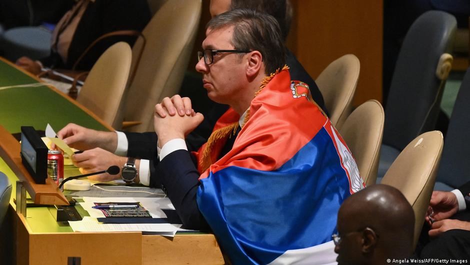 Predsednik Srbije Aleksandar Vučić tokom glasanja u Generalnoj skupštini UN