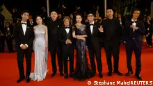 Director Peter Ho-Sun Chan and cast members Lei Jiayin, Ci Sha, Wang Chuan-Jun, Yang Mi, Zhang Ziyi and Da Peng pose on the red carpet during arrivals for the screening of the film She's Got No Name (Jiang Yuan Nong) Out of competition at the 77th Cannes Film Festival in Cannes, France, May 24, 2024. REUTERS/Stephane Mahe
