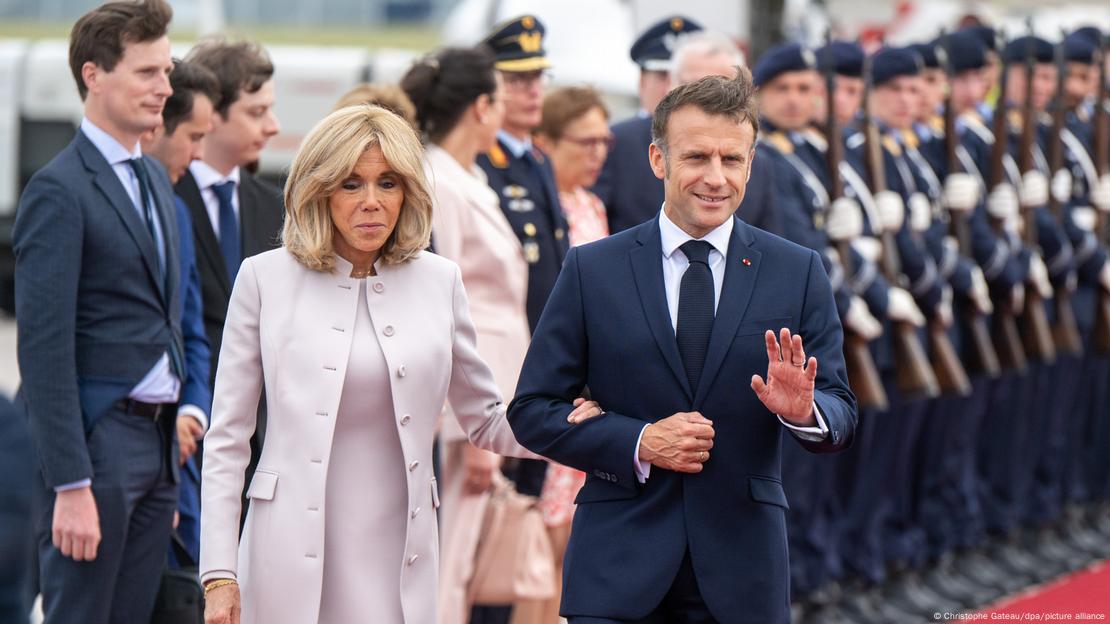 Macron dhe gruaja e tij Brigitte