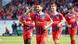Spieler des 1. FC Heidenheim jubeln nach einem Tor gegen den 1. FC Köln Spieler des 1. FC Heidenheim jubeln nach einem Tor gegen den 1. FC Köln