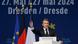 Prezydent Francji Emmanuel Macron podczas przemówienia w Dreźnie Prezydent Francji Emmanuel Macron podczas przemówienia w Dreźnie