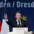 Prezydent Francji Emmanuel Macron podczas przemówienia w Dreźnie