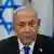 Primer plano del rostro de Netanyahu.