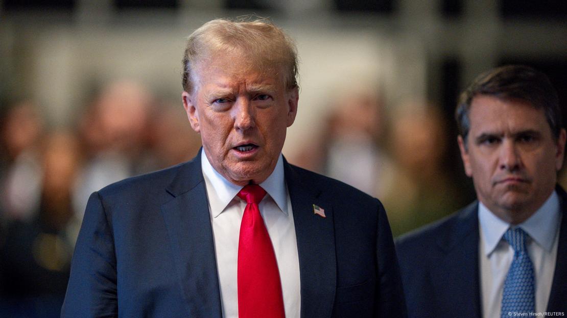 Donald Trump à New York en mai 2024 lors d'un procès Donald Trump à New York en mai 2024 lors d'un procès