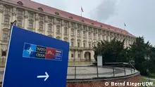 NATO Aussenministertreffen Prag, Tschechien, Aussenministerium, Tagungsort barockes Palais Czernin, aufgenommen 30.05.2024, Foto Bernd Riegert, DW