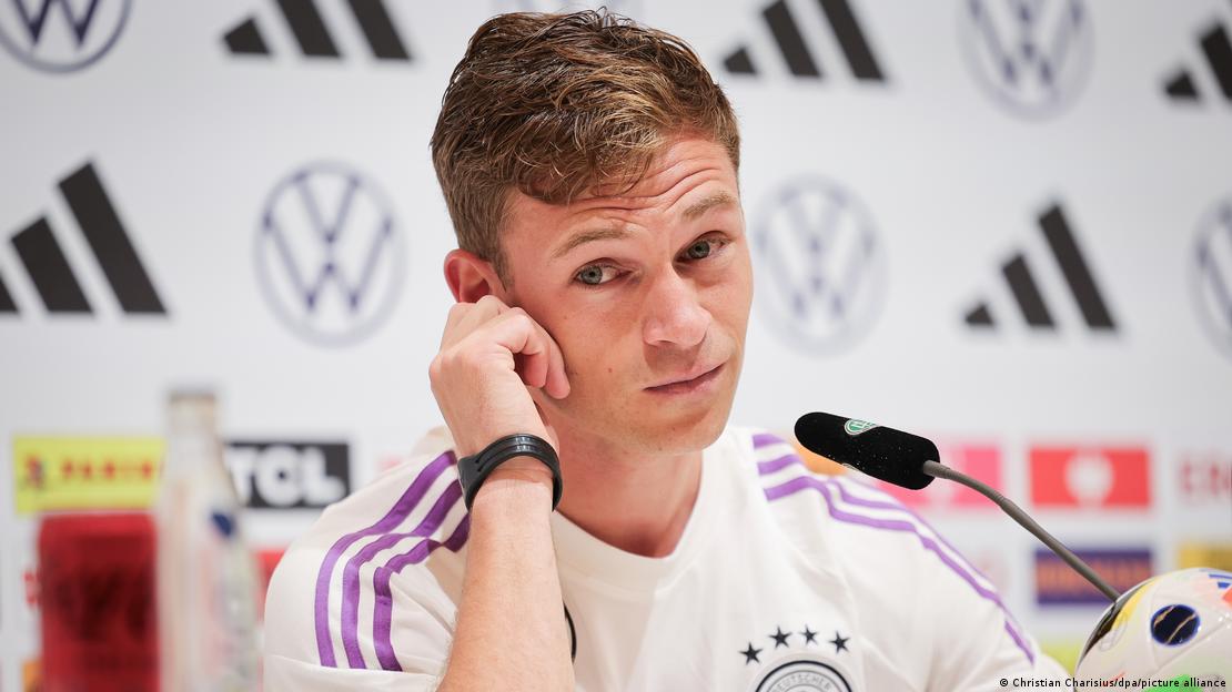 Joshua Kimmich in a press conference