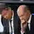 German Chancellor Olaf Scholz and Economy and Climate Minister Robert Habeck look on after a government statement about current security issues at the lower house of parliament, the Bundestag, in Berlin, Germany, June 6, 2024.
