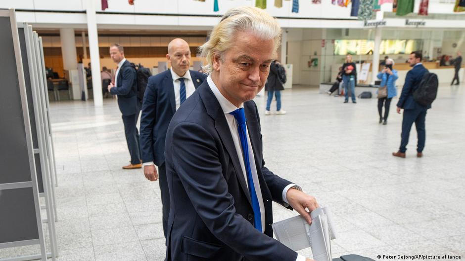 Gert Vilder glasa na izborima za Evropski parlament, Hag 6. juna 2024.