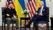 Президенти України Володимир Зеленський та США Джо Байден, червень 2024 року Президенти України Володимир Зеленський та США Джо Байден, червень 2024 року