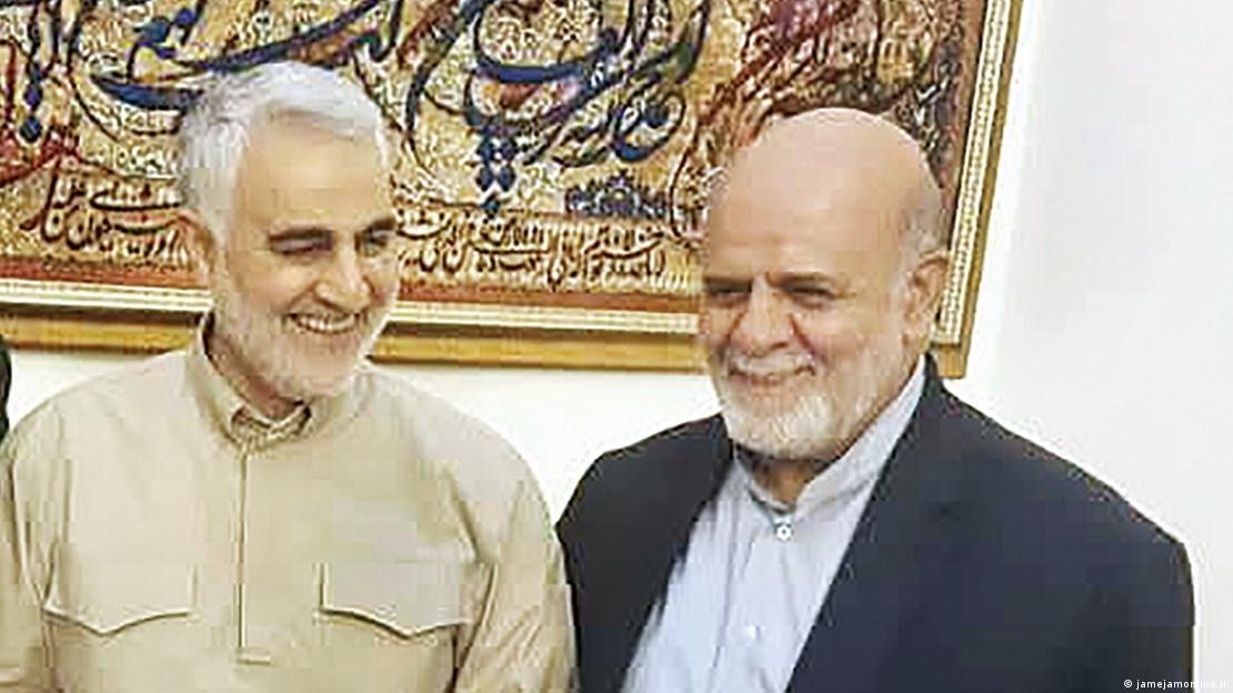 ایرج مسجدی در کنار قاسم سلیمانی