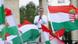 Hungarian opposition politician Peter Magyar seen among a sea of flags at a rally in Budapest on June 8, 2024 Hungarian opposition politician Peter Magyar seen among a sea of flags at a rally in Budapest on June 8, 2024