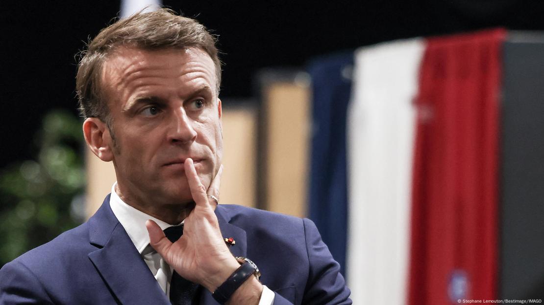 O presidente Emmanuel Macron