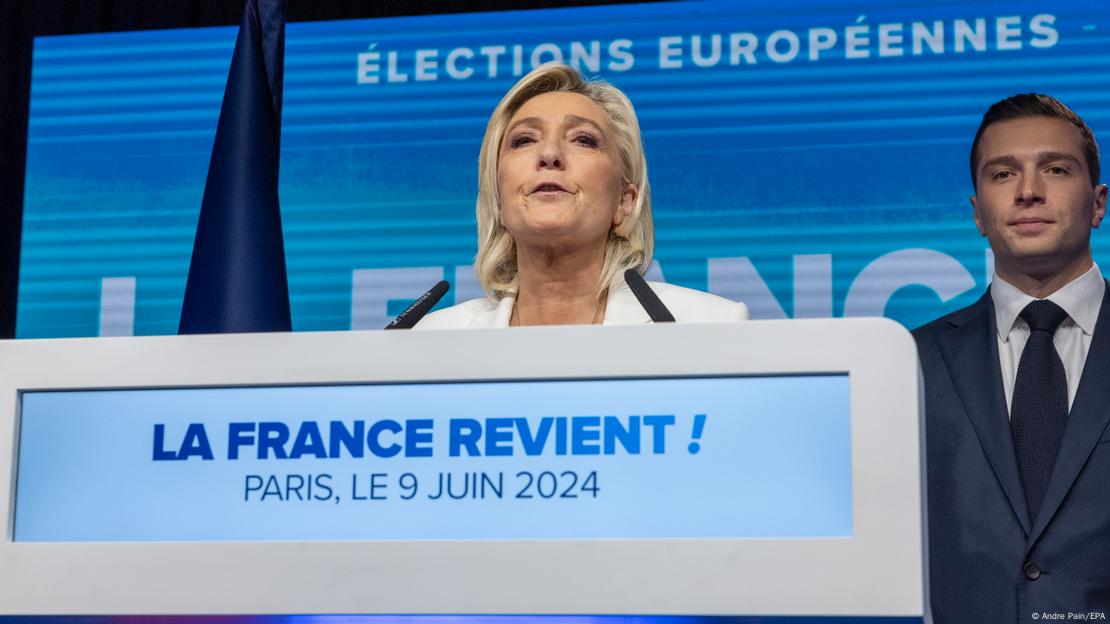Марин Ле Пен и нејзината ултрадесничарска партија РН остварија убедлива победа на европските избори во Франција