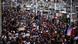 Manifestação contra ascensão da direita em Marselha, França
