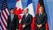 Waziri Mkuu wa Canada Justin Trudeau, Kansela wa Ujerumani Olaf Scholz na rais wa Ufaransa Emmanuel Macron Waziri Mkuu wa Canada Justin Trudeau, Kansela wa Ujerumani Olaf Scholz na rais wa Ufaransa Emmanuel Macron