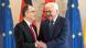 Presidenti i Shqipërisë Bajram Begaj duke shtrënguar duart ngrohtësisht me presidentin e Gjermanisë Frank-Walter Steinmeier. Presidenti i Shqipërisë Bajram Begaj duke shtrënguar duart ngrohtësisht me presidentin e Gjermanisë Frank-Walter Steinmeier.