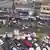 An overhead view of a market in Accra.