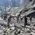 ساختمان‌های ویران‌شده در حمله روز شنبه اسرائیل به نوار غزه
