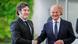 Argentinian President Javier Milei (L) with German Chancellor Olaf Scholz in Berlin, Germany Argentinian President Javier Milei (L) with German Chancellor Olaf Scholz in Berlin, Germany