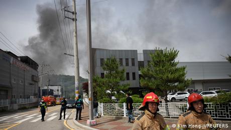 Mindestens 20 Tote bei Fabrikbrand in Südkorea