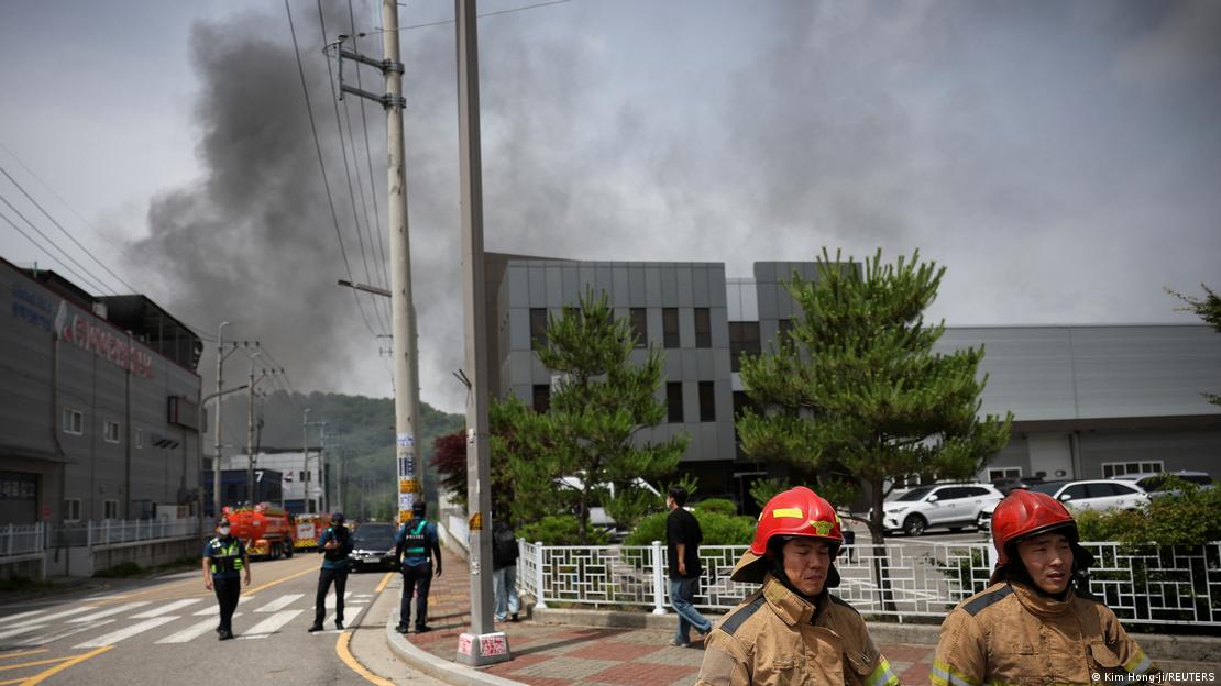 Fire at Aricell factory in Hwaseong