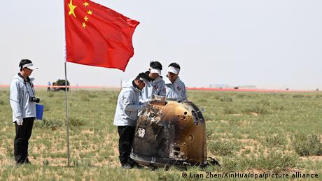 Chinesische Sonde bringt Gestein der Mondrückseite zur Erde