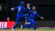 Rashid Khan celebrates with wicketkeeper Mohammad Ishaq during the T20 World Cup Rashid Khan celebrates with wicketkeeper Mohammad Ishaq during the T20 World Cup