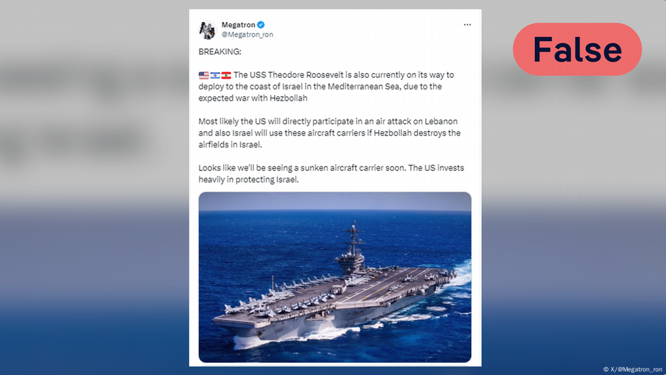 No, this US navy fleet is not yet en route to Israel – DW – 06/25/2024