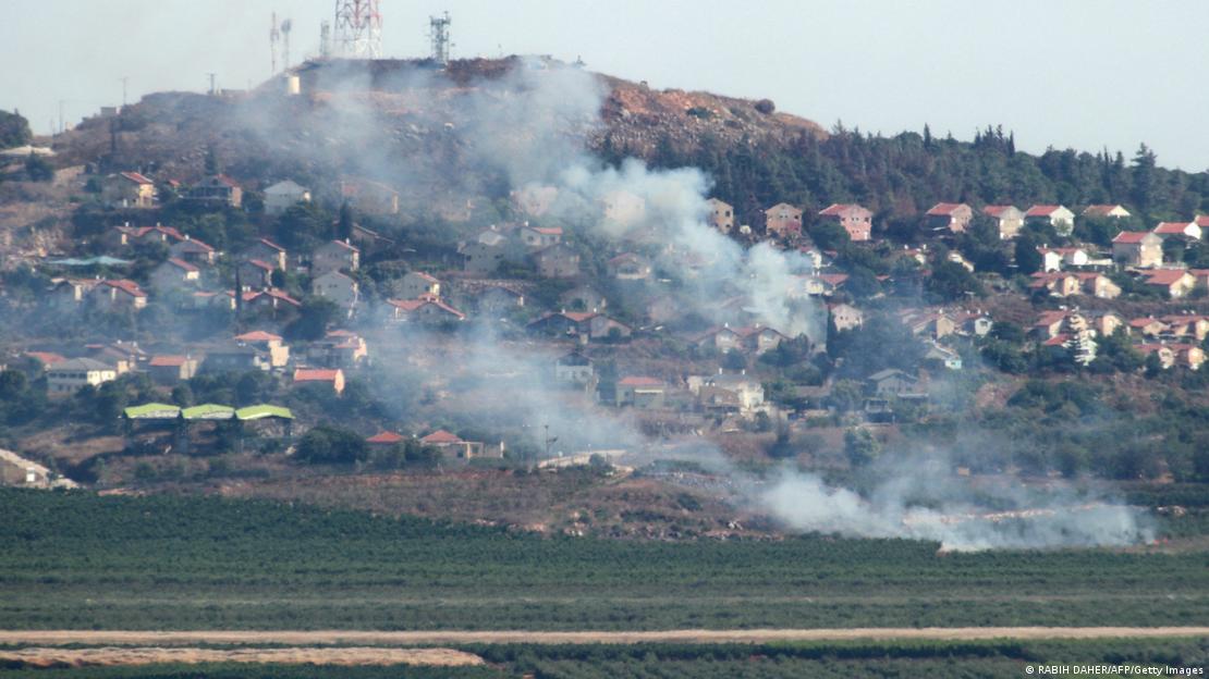 Humo por bombardeos en el Líbano. (Archivo).