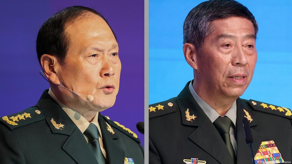 前国防部长李尚福和魏凤和照片