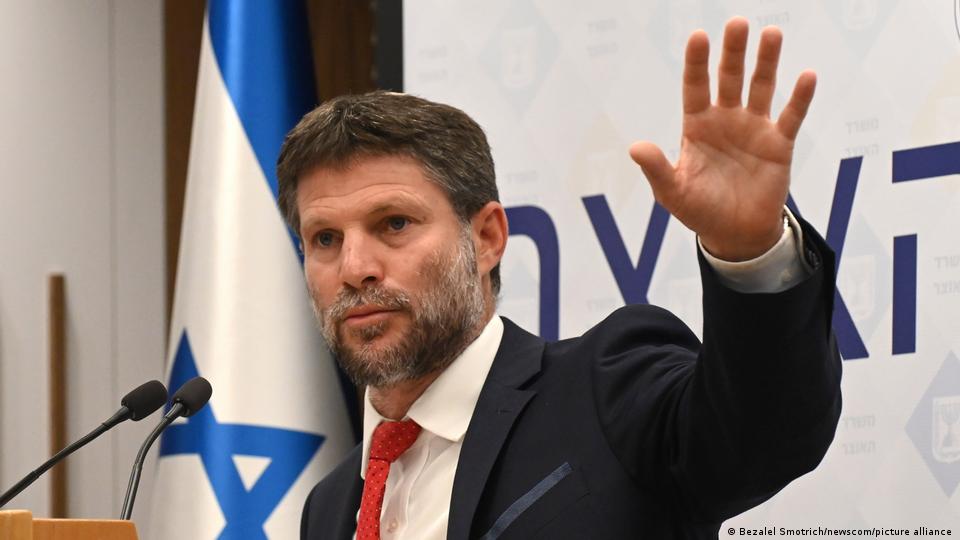 کٹر دائیں بازو کے سیاست دان اور اسرائیلی وزیر خزانہ اسموٹریچ
