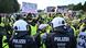 Police and anti-AfD demonstrators outside an AfD party conference in the city of Essen Police and anti-AfD demonstrators outside an AfD party conference in the city of Essen