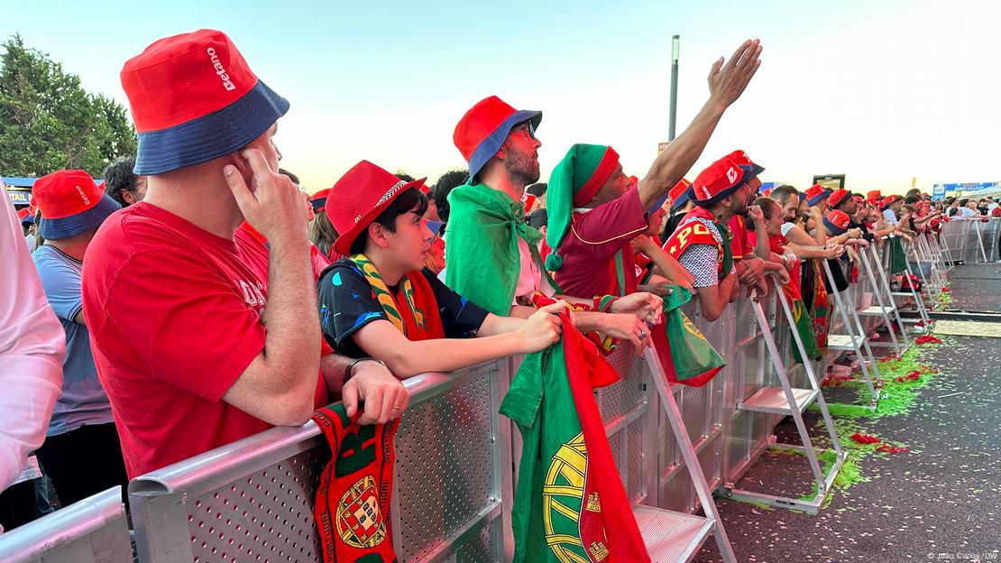 Portugal, Lissabon | public viewing  Euro 2024  Portugal - Slowenien 