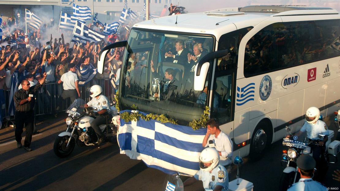 Υποδοχή στην Αθήνα μετά το EURO 2004