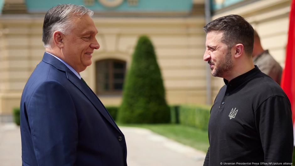 Viktor Orban i Volodimir Zelenski, 2. jula 2024. u Kijevu