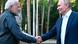 India Prime Minister Narendra Modi, left, and Russia President Vladimir Putin shake hands during an informal meeting at Novo-Ogarevo state residence, outside Moscow, Russia, Monday July 8, 2024. India Prime Minister Narendra Modi, left, and Russia President Vladimir Putin shake hands during an informal meeting at Novo-Ogarevo state residence, outside Moscow, Russia, Monday July 8, 2024.